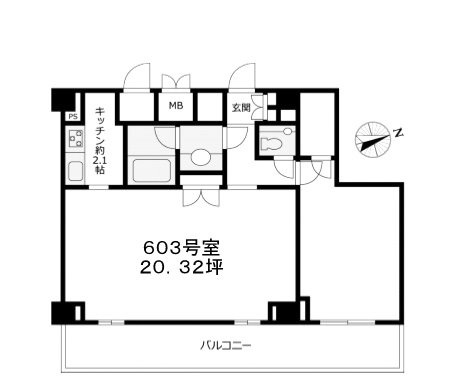 VORT恵比寿Dual’s603 間取り図