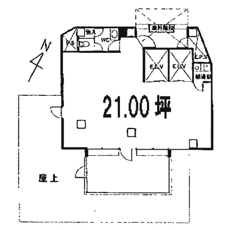 第二育良ビル6F 間取り図