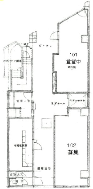 明君モナーク九段ビル102 間取り図