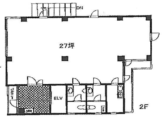 山本ビル2F 間取り図