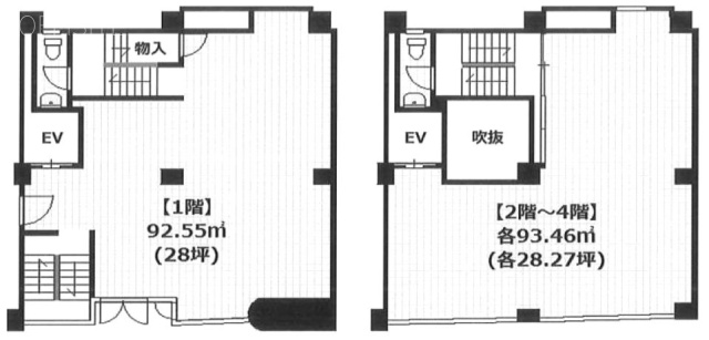 ST横山町ビルB1F～6F 間取り図