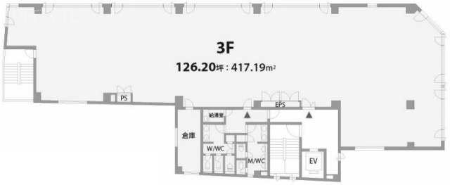 YS東麻布 (ACO アコー東麻布)ビル3F 間取り図