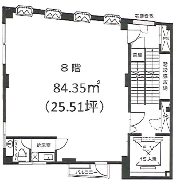 東京プラザビル8F 間取り図