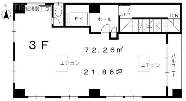 笹川ビル3F 間取り図