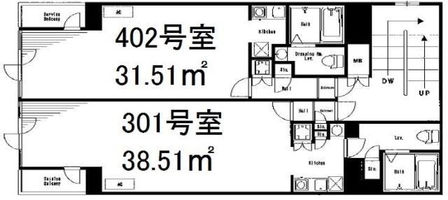 Studio-Dビル301 間取り図