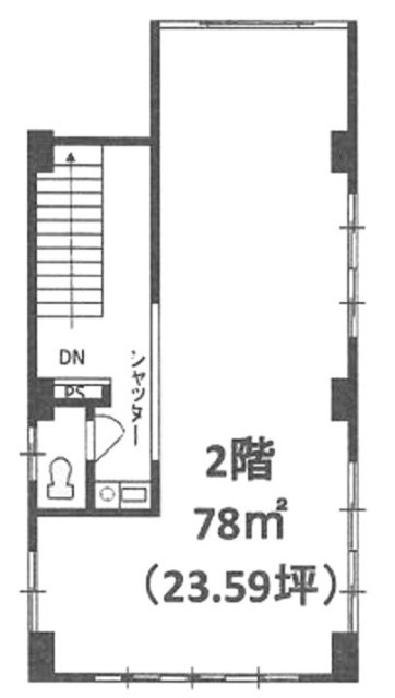 毛利ビル2F 間取り図