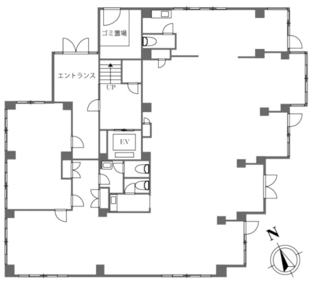 サンフラワー早稲田1F 間取り図