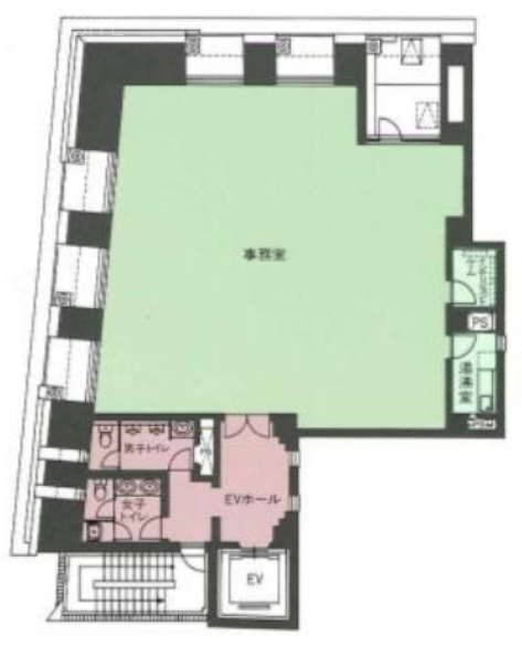 淡路町MHビル6F 間取り図