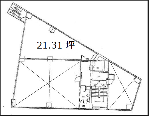 代々木駅前ビル303 間取り図