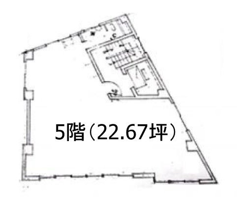 ハマダビル5F 間取り図