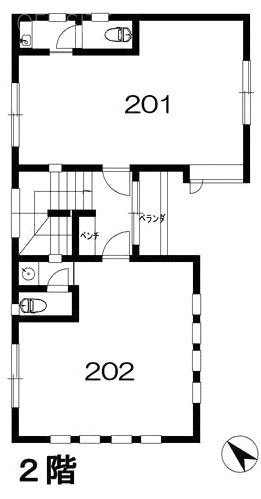 三橋荘ビル201 間取り図