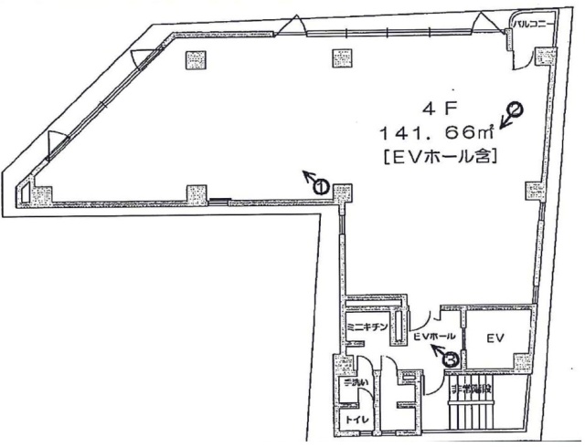 第12FMGビル4F 間取り図