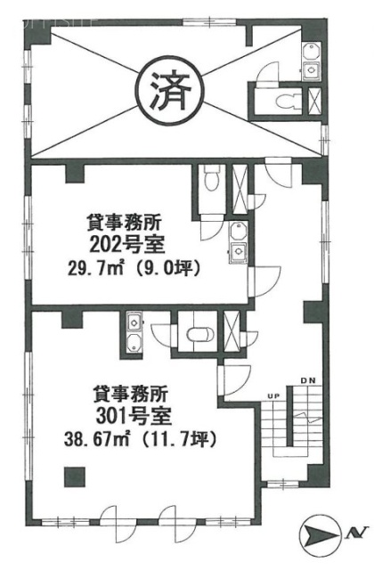 東京蓮見ビル202 間取り図