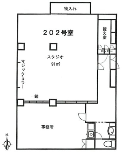 ツインパレスビル202 間取り図