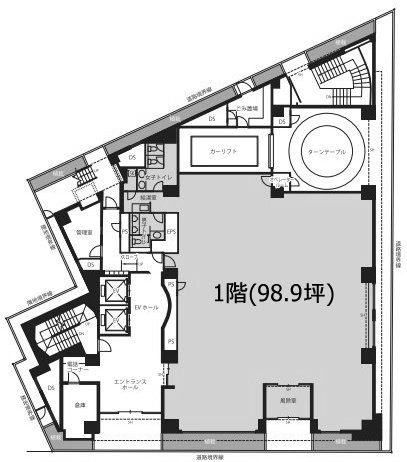 A-PLACE五反田1F 間取り図