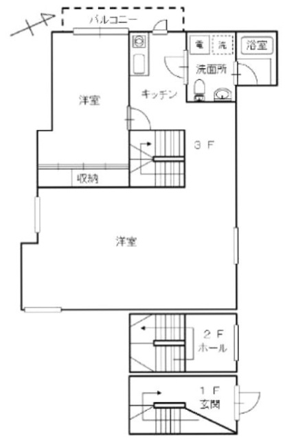 ROJI赤坂G 間取り図