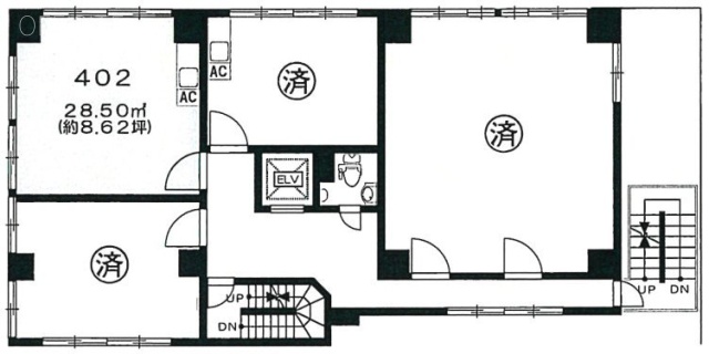 神田中央ビル402 間取り図