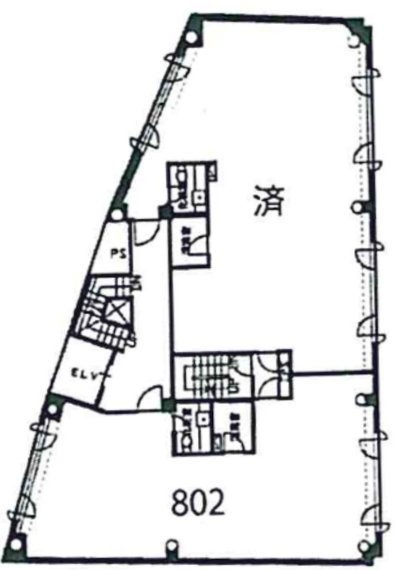 ナカニシビル802 間取り図