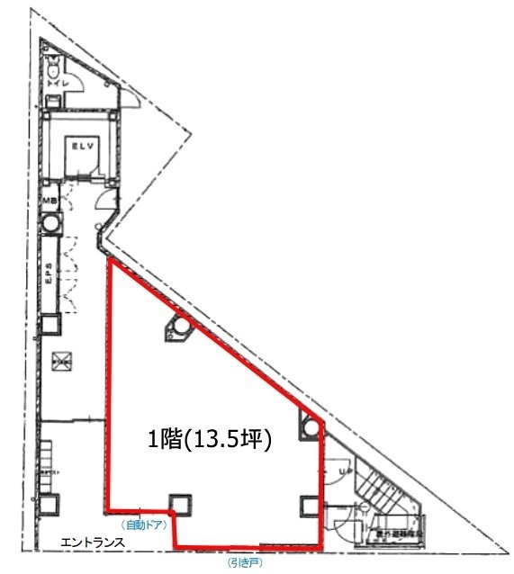 VORT秋葉原Ⅳ1F 間取り図