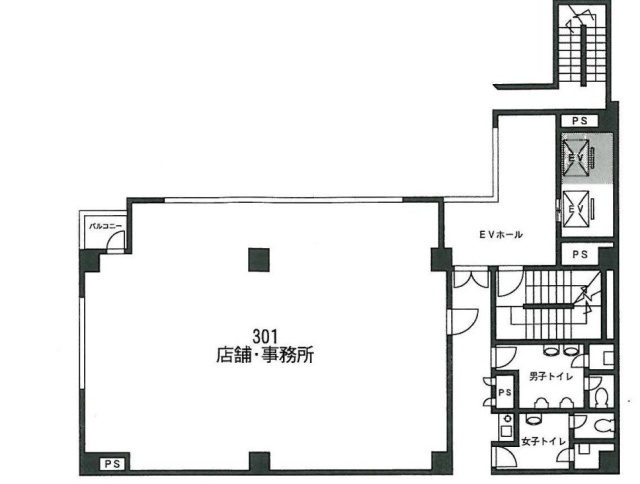 神谷第一ビル301 間取り図