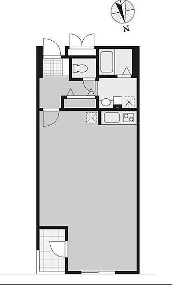 VORT麻布十番residence202 間取り図