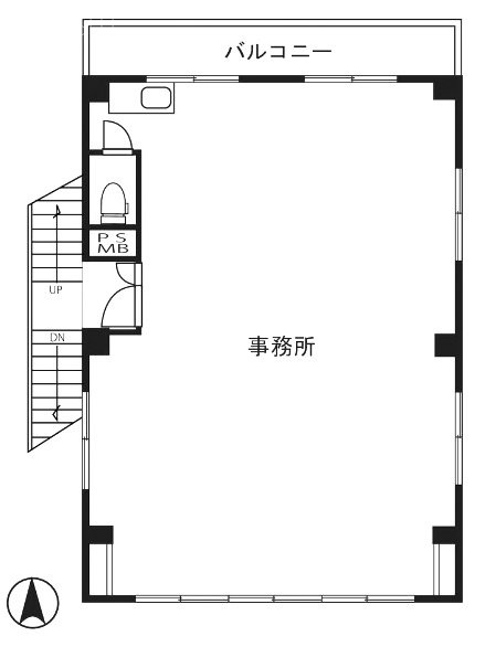 服部ビル2F 間取り図