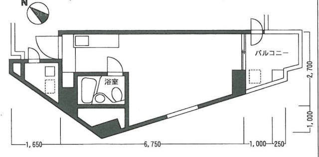 中銀日本橋マンションビル4F 間取り図