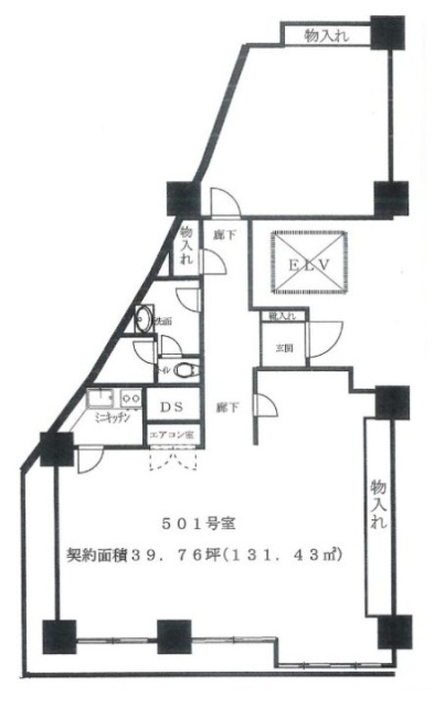 グリーンファンタジアビル501 間取り図