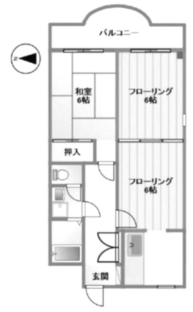 ビラージュ笹塚Ⅱ305 間取り図