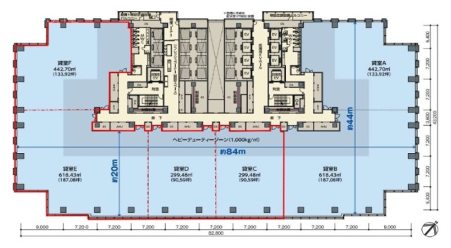 みなとみらいグランドセントラルタワー403-406 間取り図