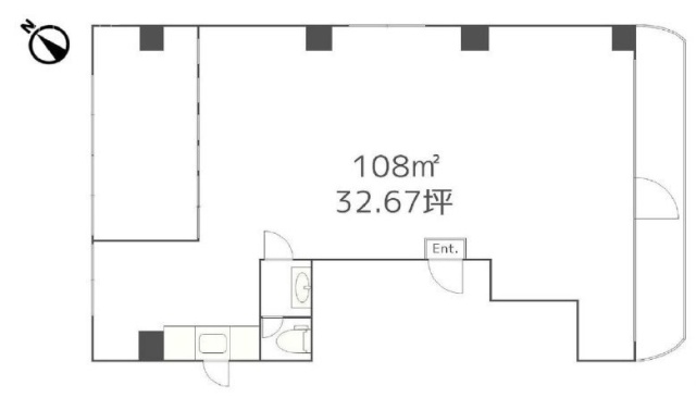 M・ウメハラビル4F 間取り図