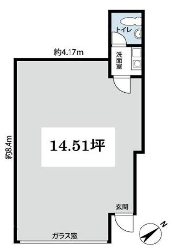 ホワイトハウスビル1F 間取り図