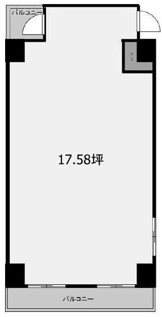 五反田サニーフラットビル201 間取り図