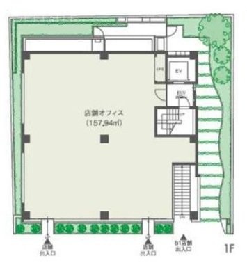 ザ・トライベッカ代官山1F 間取り図