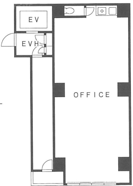 茄子倉ビル1F 間取り図