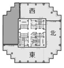 青海フロンティアビル西 間取り図