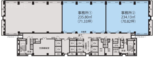 飯田橋セントラルプラザビル2 間取り図