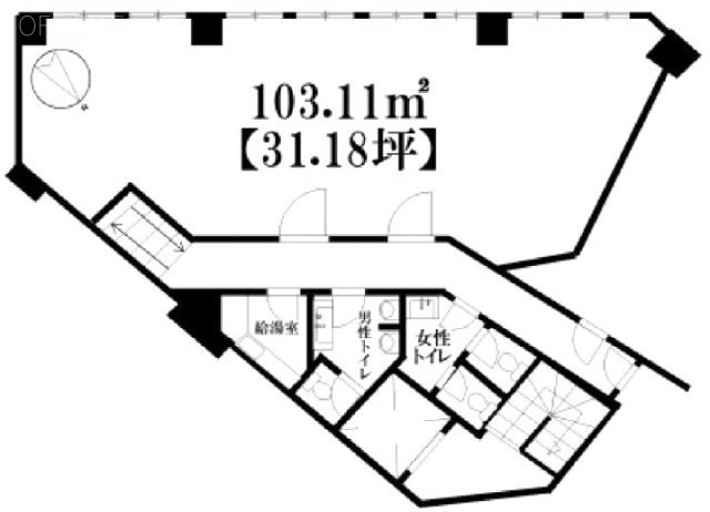 新宿ナショナルコート(竹田)ビル205 間取り図