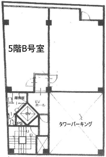 西川パーキングビルB 間取り図