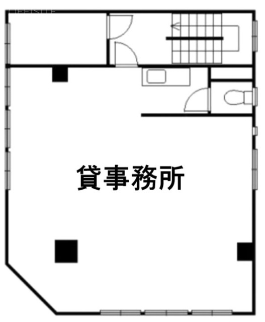 床枝ビル2F 間取り図