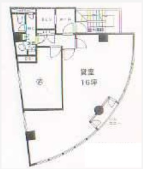 新宿西勢ビルA 間取り図