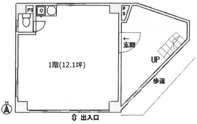 宮谷ビル1F 間取り図