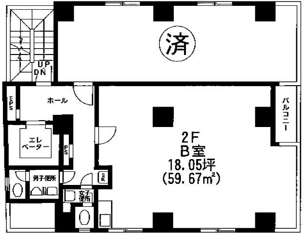 藤森ビル2F 間取り図