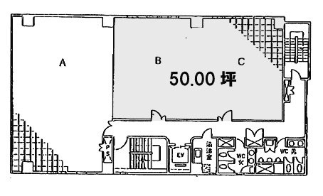 新横浜ユニオンビル5F 間取り図
