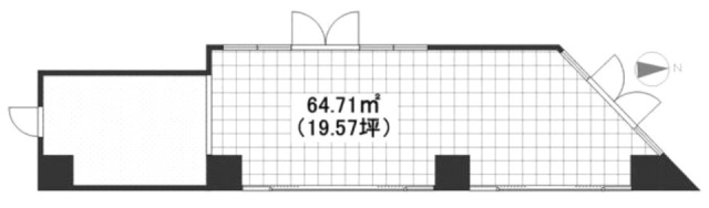 HILLCREST方南町ビル1F 間取り図