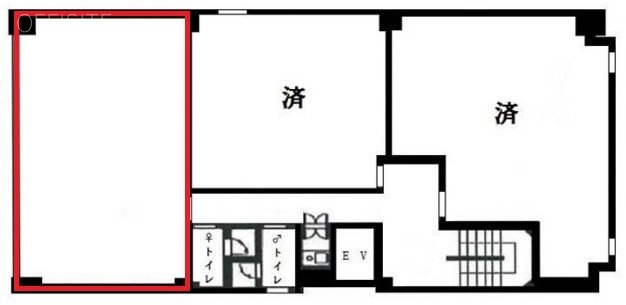 佐伯千成ビルA 間取り図