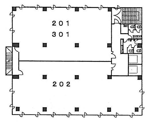 西新宿豊国ビル202 間取り図