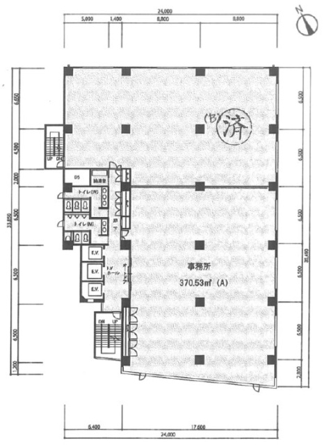 グレイスロータリービルA 間取り図