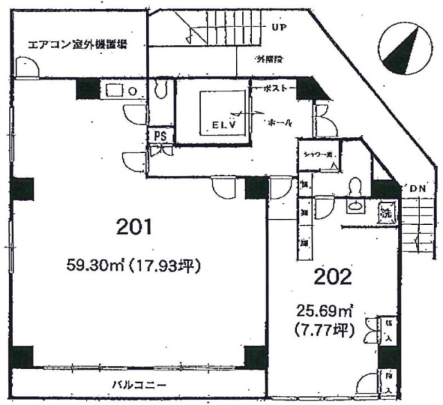 カーサF&Sビル201 間取り図