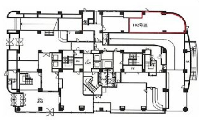 レイトンハウス横浜102A 間取り図